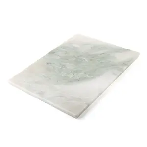 Natural Marble Cutting Board for Kitchen, Hand Crafted Marble Slab for Cheese, Charcuterie, Pastry Board - Wedding Gift, House Warming Gift(Bianco Palomino)