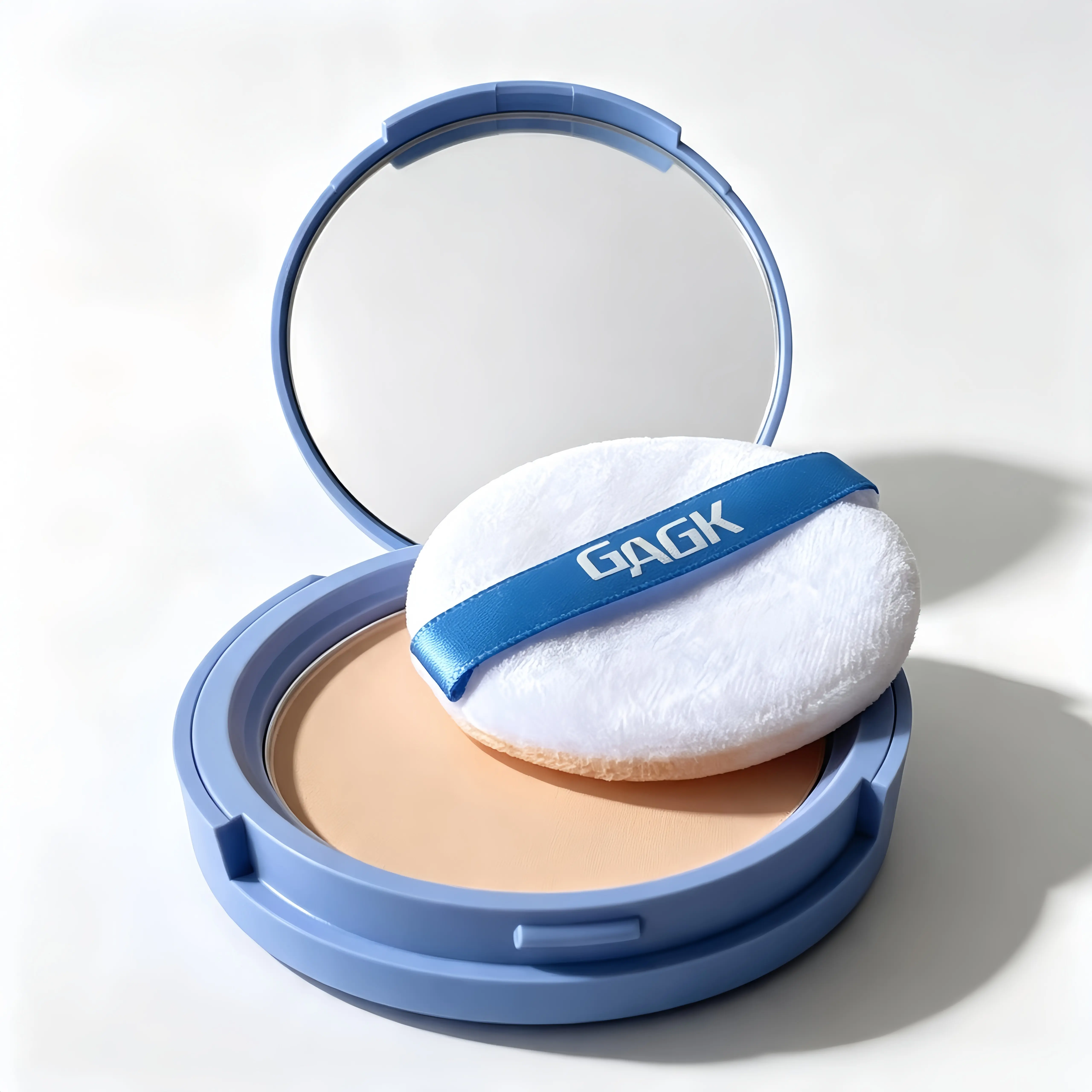 Matte Pressed Finishing Powder, Daily Oil Control Blurring Setting Powder with Fine Texture for Easy Touch-Ups, Includes Mirror & Puff for On-the-Go Shine Control Face Pressed Powder Creaseless Setting Powder Makeup