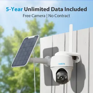 Reolink LTE Outdoor Security Camera, 5 years unlimited data, 360° Pan-Tilt Go PT Plus with Solar Panel & 32GB SD Card, 2K+ Night Vision, No WiFi Need