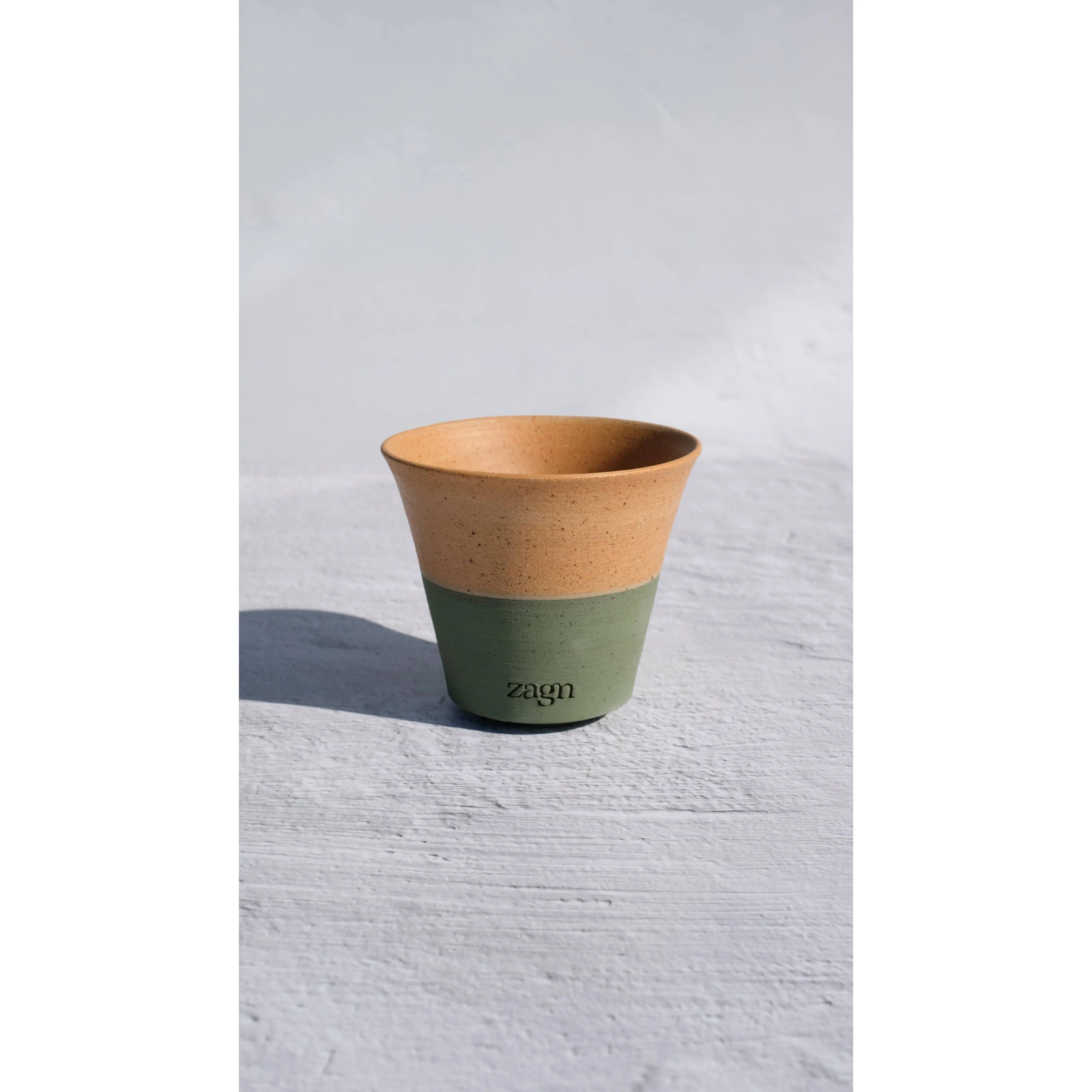 Petite Tea Tree Clay Pot | Handmade Breathable Planter for Succulents & Cacti
