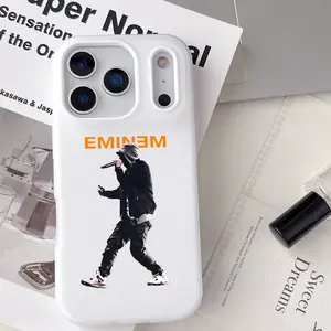 Singer E-Eminem Rap Hot Phone Case Viral Soft Touch Silicone iPhone Case | Jelly-Like Feel Anti-Scratch Shockproof For iPhone 17–11 Pro Max Plus Mini