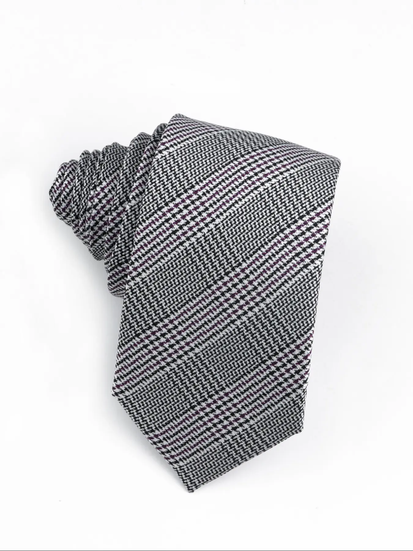 Men's High-End Dark Patterned Houndstooth Pattern 6cm Tie, Whale Design Necktie, Stylish and Elegant Business Accessory, Perfect for Formal Occasions, Business Attire, Casual Elegant Tie