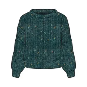 Pendleton Women's Donegal Eyelet Sweater in Heathered Teal