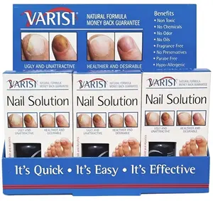 Varisi Nail Formula - 6 Pack Stronger Nails Treatment with Thymol for Clear Healthy Looking Nails 1/2 oz US Made Solution Manicure, Nail Care, Youth