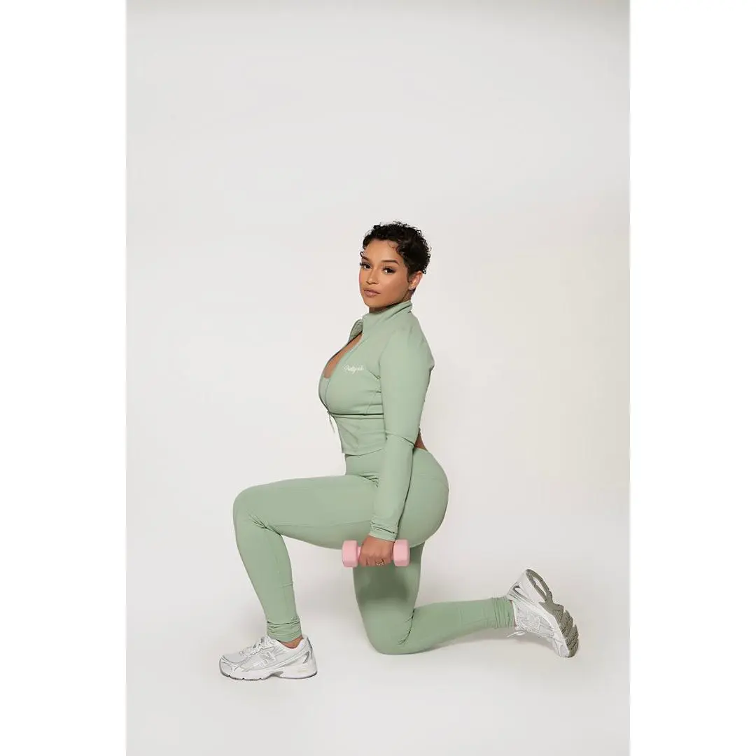 3 piece Active set - Sage