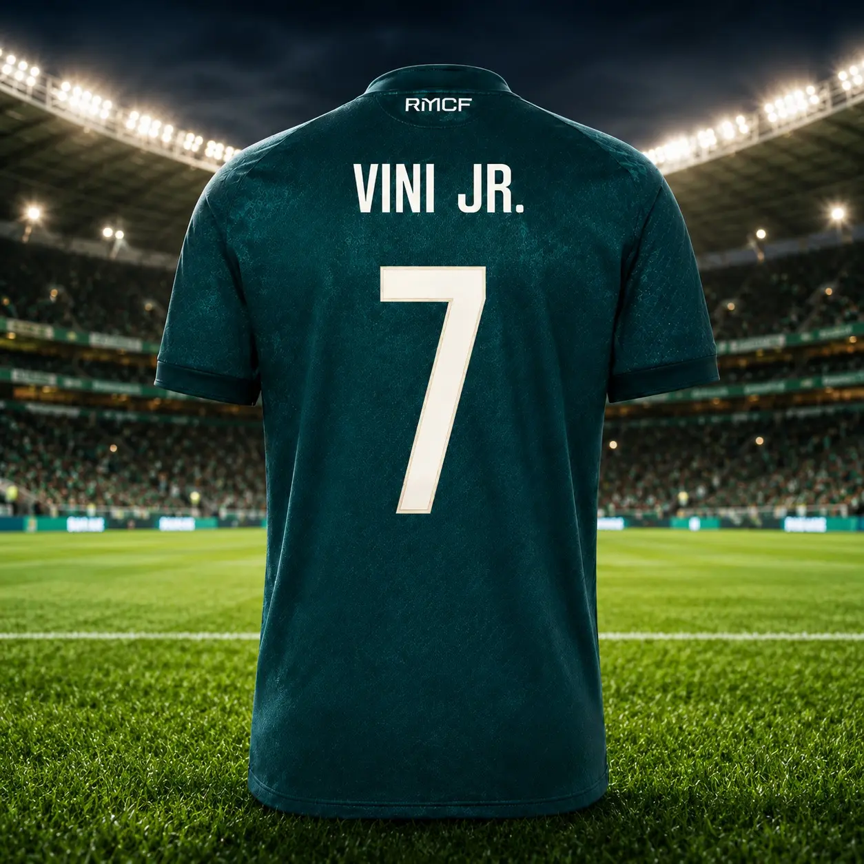 Unisex Men's No.7 European Dark Green Club Inspired Breathable Quick, Football Shirt, Men's Quick Dry Performance Jersey