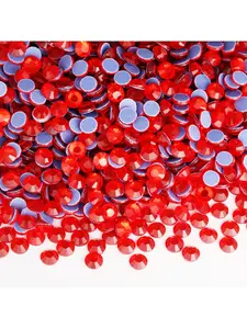 1440pcs red series glass material hot repair rhinestone artificial crystal rhinestone gemstone for DIY, jacket, shoe and various art decoration
