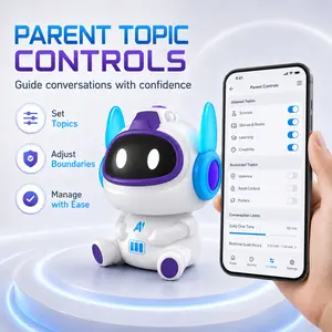 Infunity AI Robot Toy for Kids - Smart Interactive Talking Companion, Voice Control STEM Learning Toy, Moves & Spins, Custom Personality, Screen-Free Educational Gift for Boys & Girls