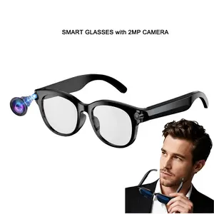 AI Smart Glasses, Sunglasses With Cameras, with 200W Pixel Anti-Shake Camera, Hands-Free Video Audio Recording, BT Call, Music Control, AI Translation, Voice Assistant, AI Sunglasses, Suitable for Business, Travel and Outdoor Use