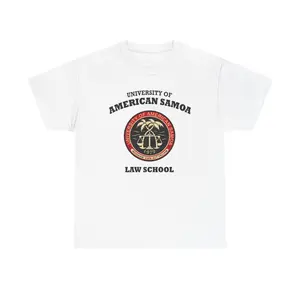 Men's University of American Samoa Law School Graphic T-Shirt - Short Sleeve Crew Neck Regular Fit Casual Wear | Soft & Breathable Fabric, Durable Print, Everyday Comfort, Machine Washable, casual and academic educational institution representation