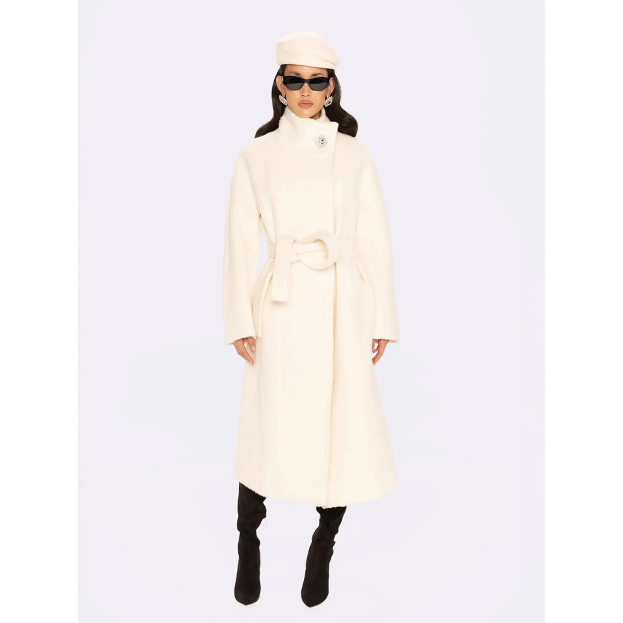 Audrey Long Coat (Off-white)
