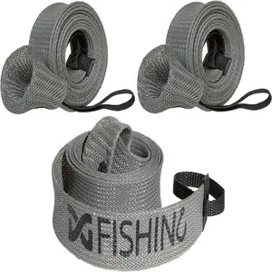 3 Pack Fishing Rod Sleeves - 7ft 10in Casting Rod Protectors/Rod Socks/Rod Covers