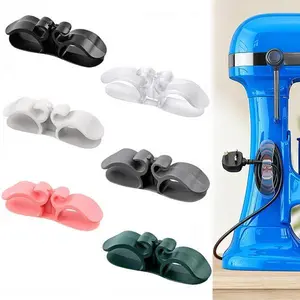 Appliance Cord Organizer 6PCS Upgraded Food Grade Silicone Cord Wrapper for Kitchen Appliances Air Fryers Coffee Makers Pressure Cookers Toasters Ovens