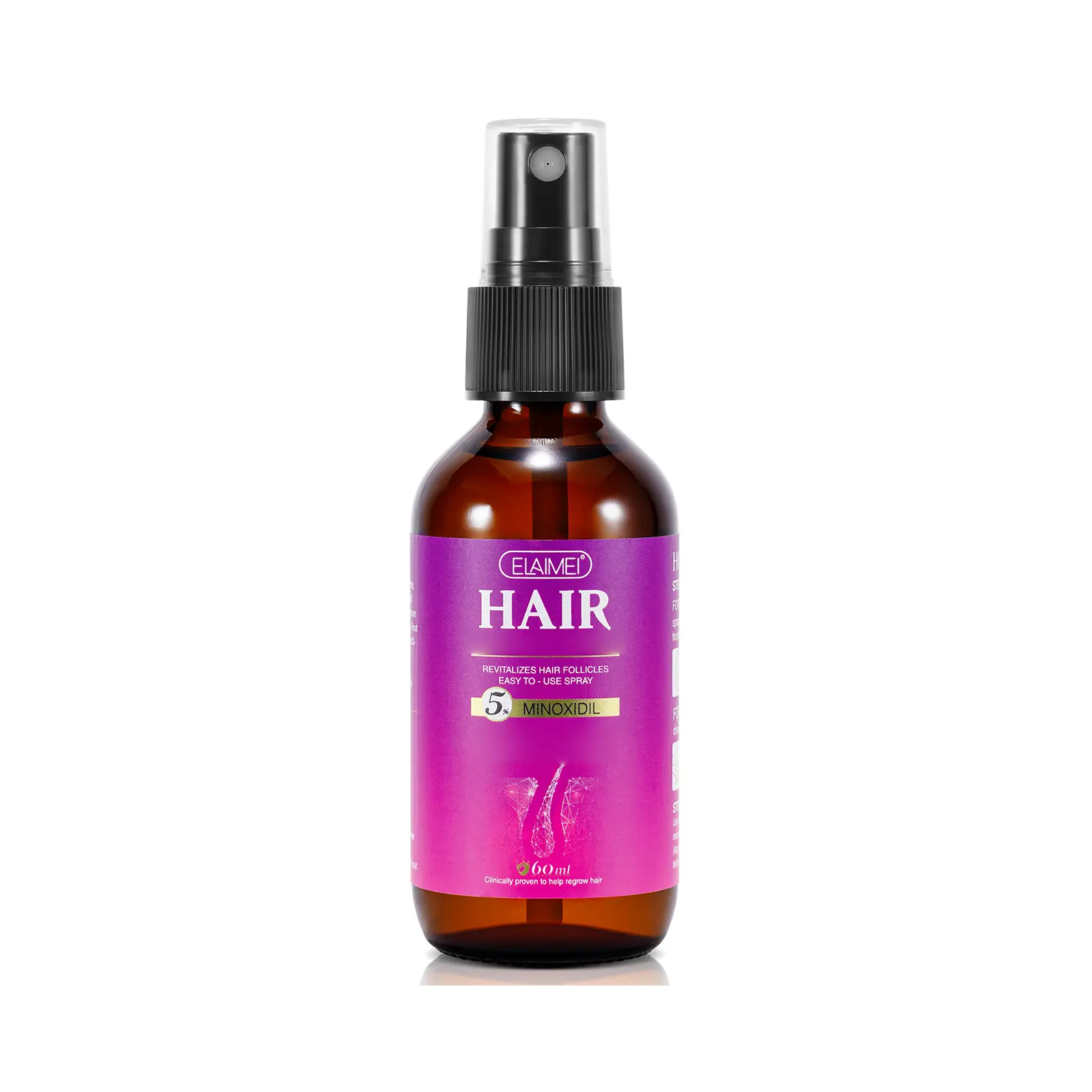 Elaimei 5% Minoxidil Spray For Hair (60ml)