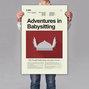 Adventures in Babysitting Thor Helmet Poster, Vintage Poster, Retro Poster, Midcentury Art, Mid-Century Modern Halloween Poster