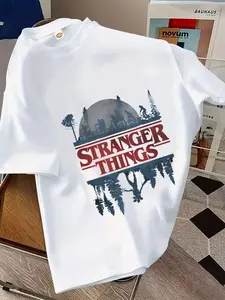 Summer Boys' Versatile Short Sleeve T-Shirt, Creative Cartoon Design, Outdoor Wear, Casual Loose Fit Tee, Perfect Summer Clothing