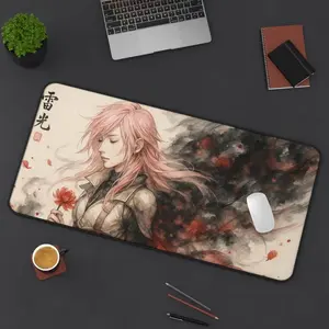 Lightning Playmat: Final Fantasy 13, Mouse Pad, Desk Mat, PC Accessories.