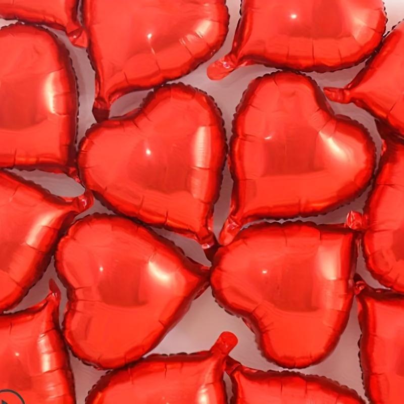 Heart Shaped Foil Balloon, 25/50pcs Romantic Balloon for Birthday Wedding Anniversary Proposal Engagement Decor, Party Decor Supplies