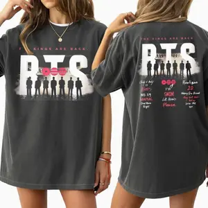 Arirang Tracklist The Kings Are Back Shirt, Bangtan 2026 Album Songs Concert Tee, Merch Gift for Kpop Fan CQD