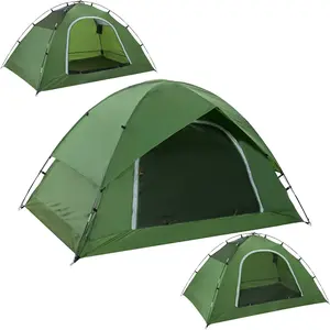 Camping Tent for 2 Person, 4 Person, 6 Person - Waterproof Two Person Tents for Camping, Small Easy Up Tent for Family, Outdoor, Kids, Scouts in All Weather and All