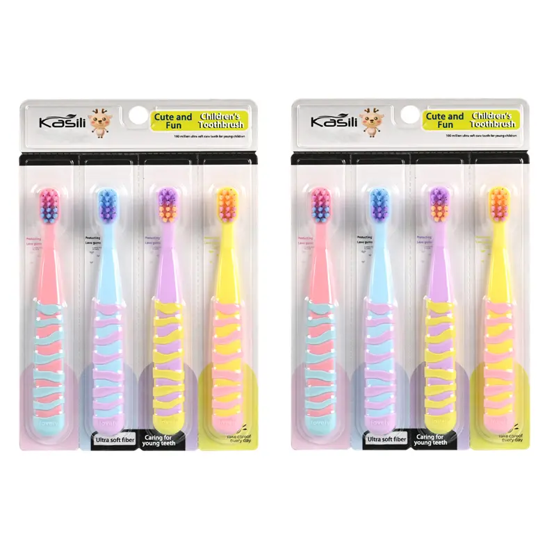 [Get 8 pieces] Children's soft-bristled toothbrush, children's soft-bristled toothbrush with about 10,000 bristle, primary school students' gum care and teeth cleaning, soft and slender brush filaments.