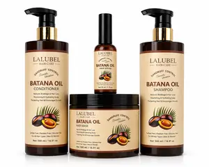 LALUBEL Batana Oil Hair Care Set – Repair, Nourish & Strengthen Damaged Hair | Shampoo, Conditioner, Mask & Serum