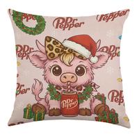 Pink Christmas Cow