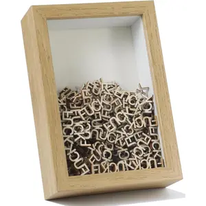 4x6 Shadow Box Frame, Picture Frame Memory Display Case, Office Decor Wooden Box Sign, Funny Gifts Decorative Box, Desk Shelf Table Wall Decor for Living Room
