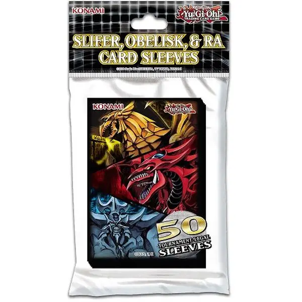 50) Konami Yu-Gi-Oh! Trading Card Slifer, Obelisk, Ra Sleeves - TikTok Shop