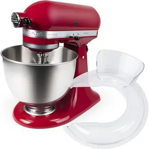 Pouring Shield for  Mixer Bowl 4.5-5QT, Bowl Cover Splash Guard for  Tilt- Stand Mixer, Fits Stainless Steel/Glass/Ceramic Bowls and Dishwasher Safe