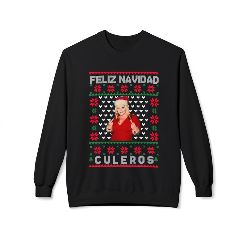[Mexico Music Tee] -  Jenni Rivera Merry Christmas, includes typography, ugly sweater, Jenni sweater, norteño singers, Christmas, Jenni sweater - Mexico Music Christmas Shirt