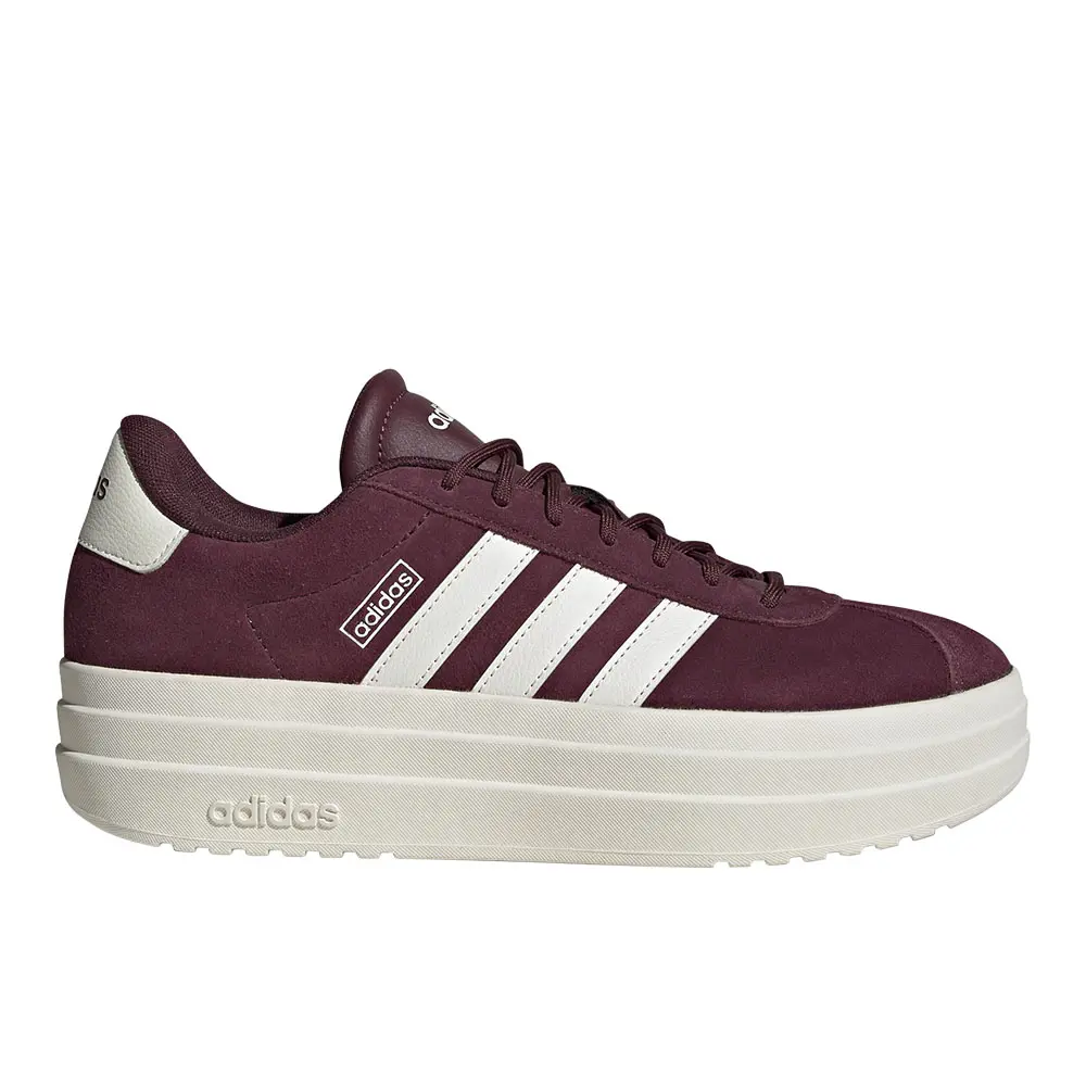 adidas Womens Vl Court Bold Sneakers Shoes Casual - Red adidas Womens Vl Court Bold Sneakers Shoes Casual - Red