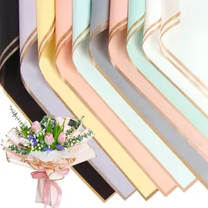 FOIMAS 20 Sheets Flower Wrapping Paper,Waterproof Florist Bouquet Wrapping Paper Supplies for Floral Gift Packaging Craft Supply,10 Colors