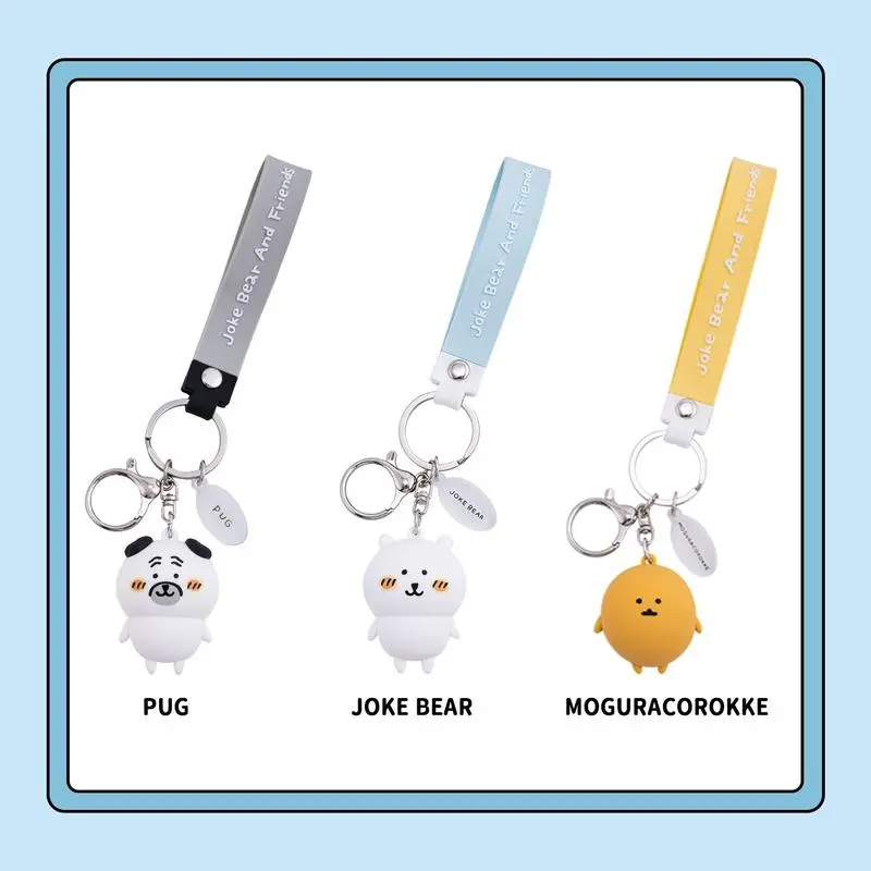 JOKE BEAR and Friends Cute Keychains, Trendy Cartoon Bag Pendants for Daily & Gifting,Adorable Collectible Bag Charms#Summervibes
