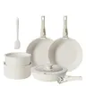 12-Piece Nonstick Kitchen Cookware Set - Pots and Pans with Detachable Handle, Induction-Compatible, Dishwasher-Safe, Oven-Safe