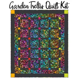 Garden Trellis Quilt Kit with Radiant from Moda