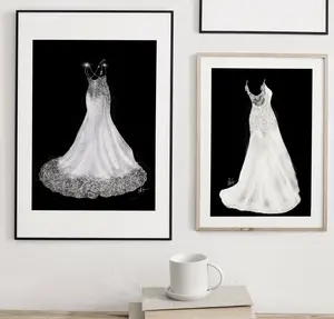 Custom Wedding Dress Illustration