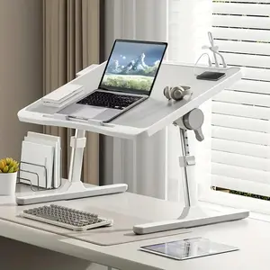 laptop  desk  bed Foldable Adjustable Laptop Bed Desk with Slot Drawer & USB Port for Bed Dorm Home Office Use