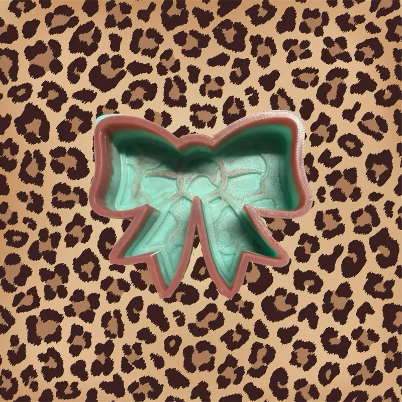 Cow Print Bow Freshie Mold