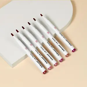 Long Lasting Lip Liners (6 Counts), Waterproof Smudge Proof Lip Liners, Easy Coloring Lip Liner Pens, Lip Liner Pencils, Girls And Women Makeup Accessories