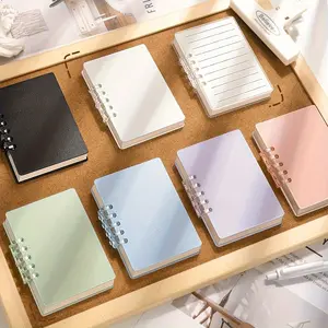 1/4/7pcs Random Color A7 Mini Notebook, Detachable Coil Binding, Fashionable Portable Minimalist Design, Ideal for Notes and Sketches