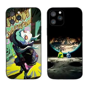 Edgerunners Cyberpunk Hot Anime Phone Cases For iPhone 17 Promax 16 15 14 13 12 11 Pro Max Plus Air Soft Silicone Black Shockproof Cover Protection Best Gift of Birthday Christmas Halloween