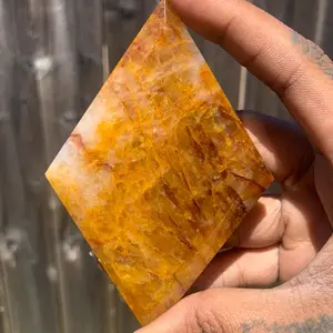 Golden Healer Rhombus Crystal