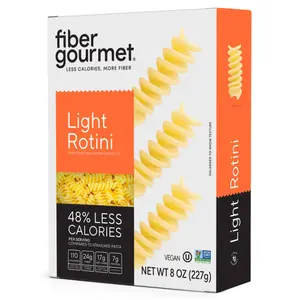 Rotini Shaped High Fiber Pasta - Protein Packed, Non GMO, Vegan, Low Calorie