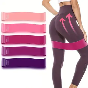 LHU 10pcs Resistance Bands Set, Elastic Workout Bands for Legs, Butt, Yoga & Home Fitness,