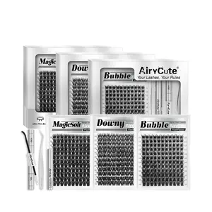 AiryCute Voluminous Lash Collection | MagicSoft, Bubble, Flaunt, Downy | Upgrade 2.0 Lashes With Ultra Dense, Waterproof, Long-Lasting Lashes | Beginner-Friendly DIY Lashes | Trendy & Must-Have Clusters #SummerVibes