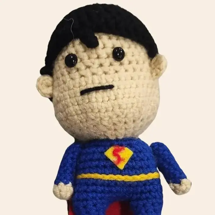 Superman Amigurumi Crochet Doll