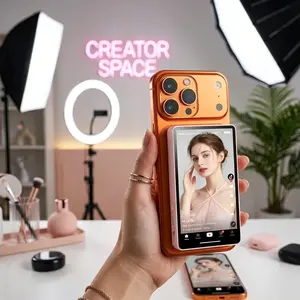 MagSafe Vlog Selfie Screen, Rear Camera Monitor for TikTok Content Creators for iPhone & Android