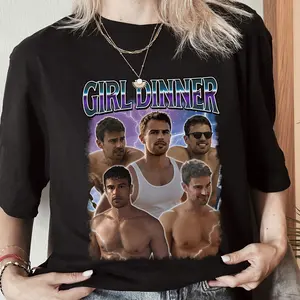 Girl Dinner Theo James Shirt, Theo James 90s Boolteg Rap Tee, Gift for Men and Women Unisex T-shirt