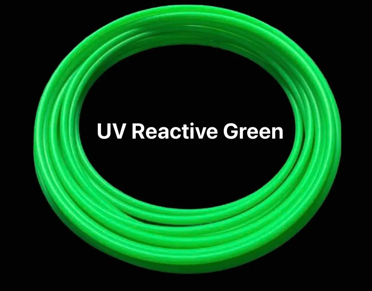 Mini’s Double Set UV Reactive Green Hula Hoops 5/8 or 3/4 Polypro (2 qty)